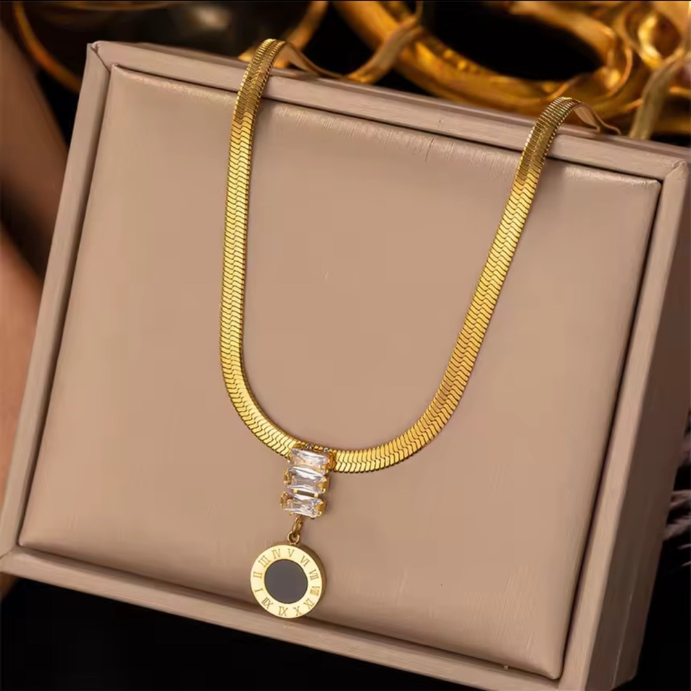 18k gold plated stainless steel necklace